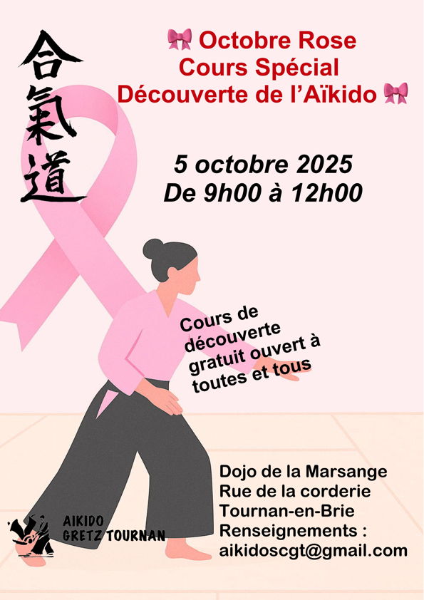 🎀 Octobre Rose – Cours Spécial Découverte de l’Aïkido 🎀